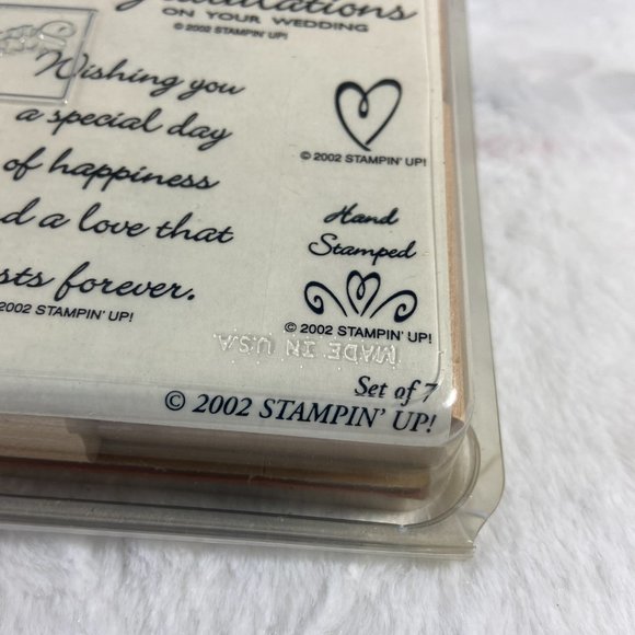 Stampin' Up! - A LIFETIME OF LOVE - Rubber Stamps Set of 7 - NEW (unmounted) - Picture 3 of 6